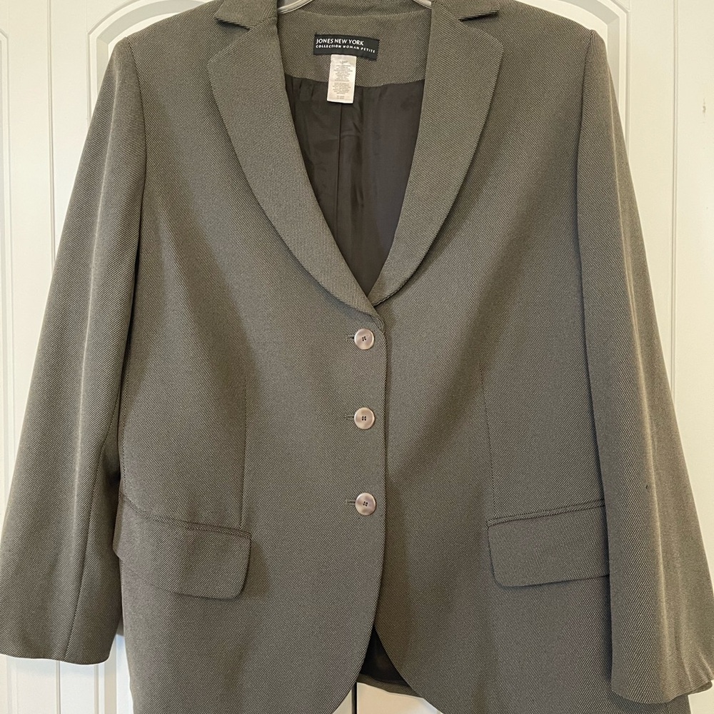 Jones New York Women's Olive Blazer